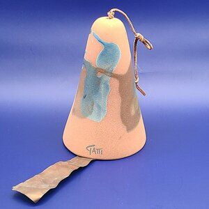 Elmer Loretta Gatti Vintage Southwestern Abstract Wind Bell Windchime Copper Tag